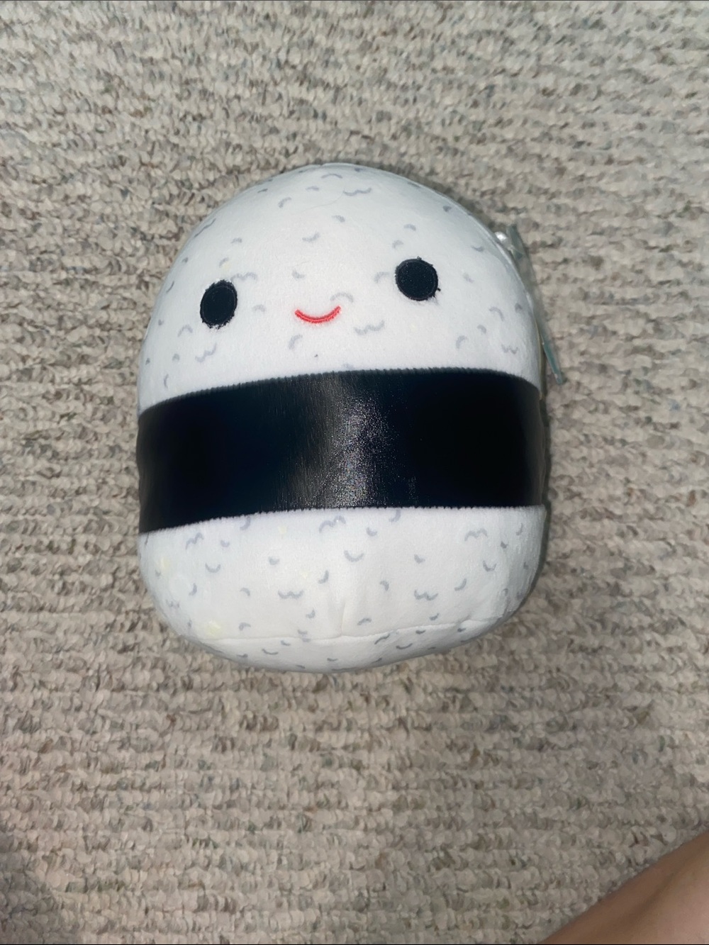 Squishmallows White, Black, and Yellow Sushi 9”